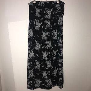 Floral Strapless Dress